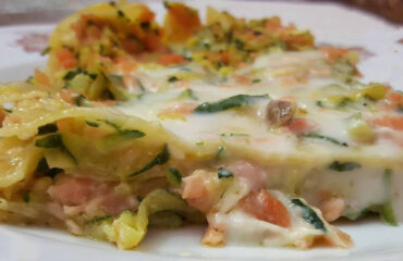 lasagna zucchine e salmone