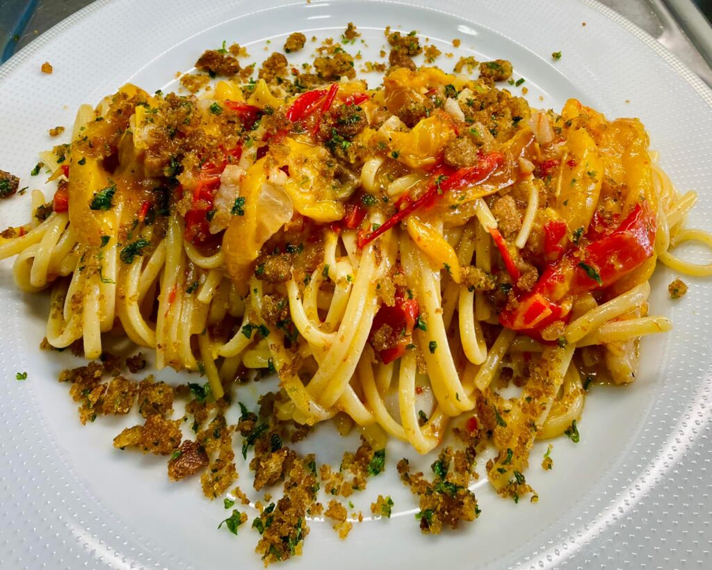 pasta peperoni e mollica 1
