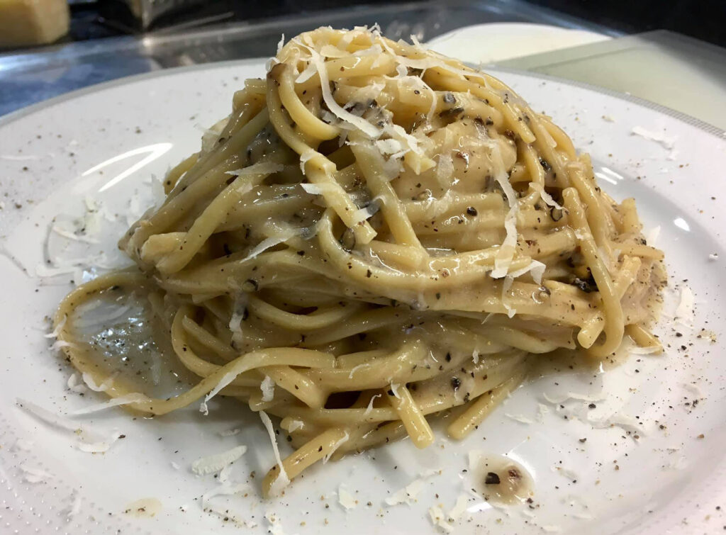 cacio e pepe di Cannavacciuolo