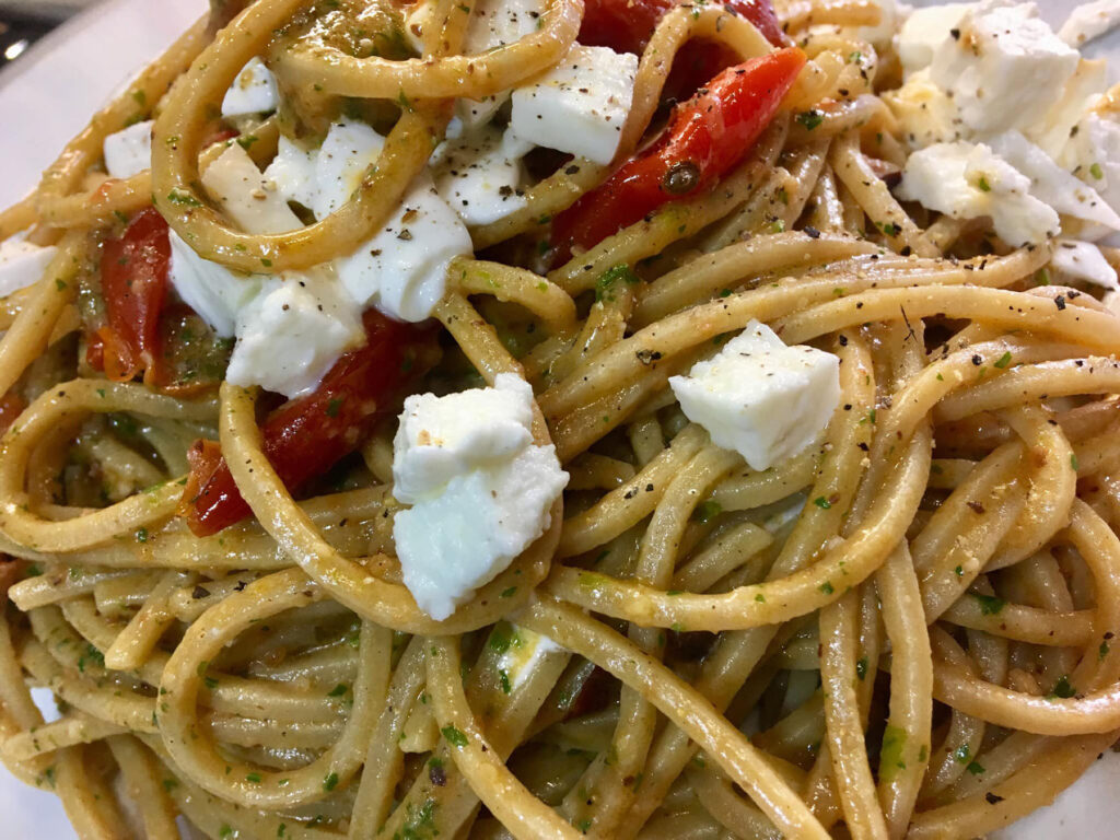pesto e pomodorini