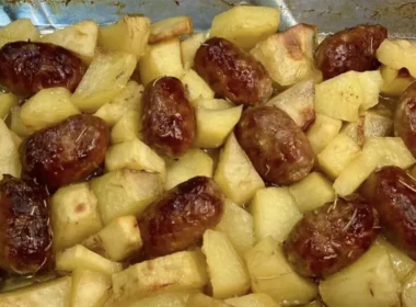 salsiccia e patate alla birra
