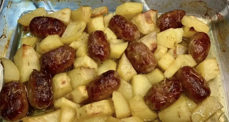 salsiccia e patate alla birra
