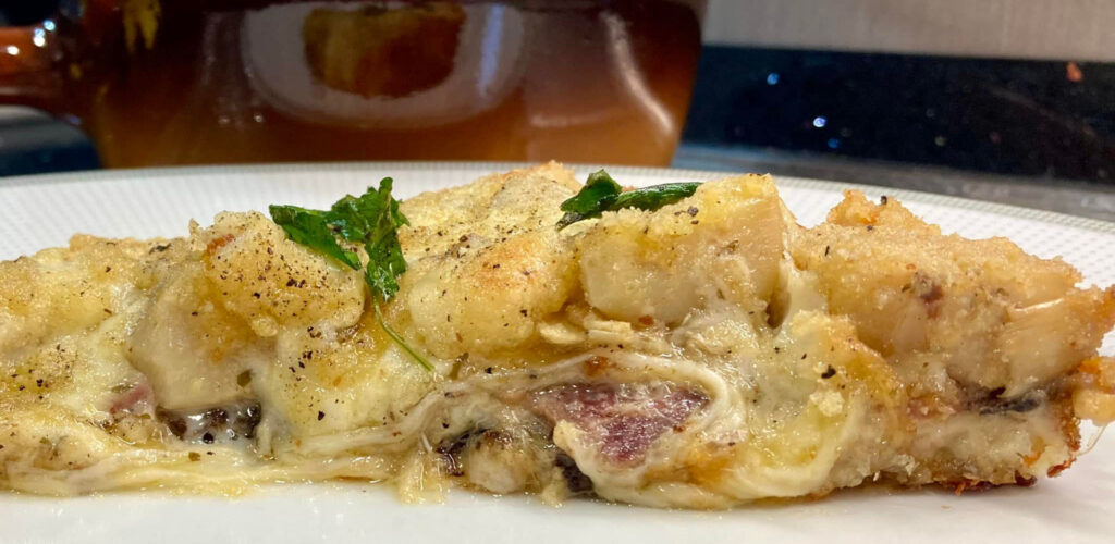 sformato di patate e salame