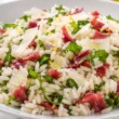 insalata di riso rucola bresaula e succo di limone