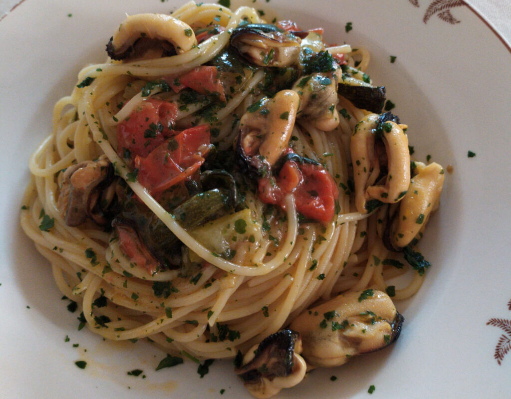 spaghetti con le cozze