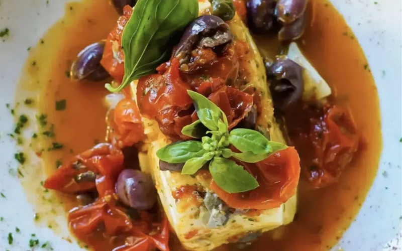 stoccafisso pomodori e olive