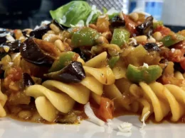 Pasta fredda alla caponata