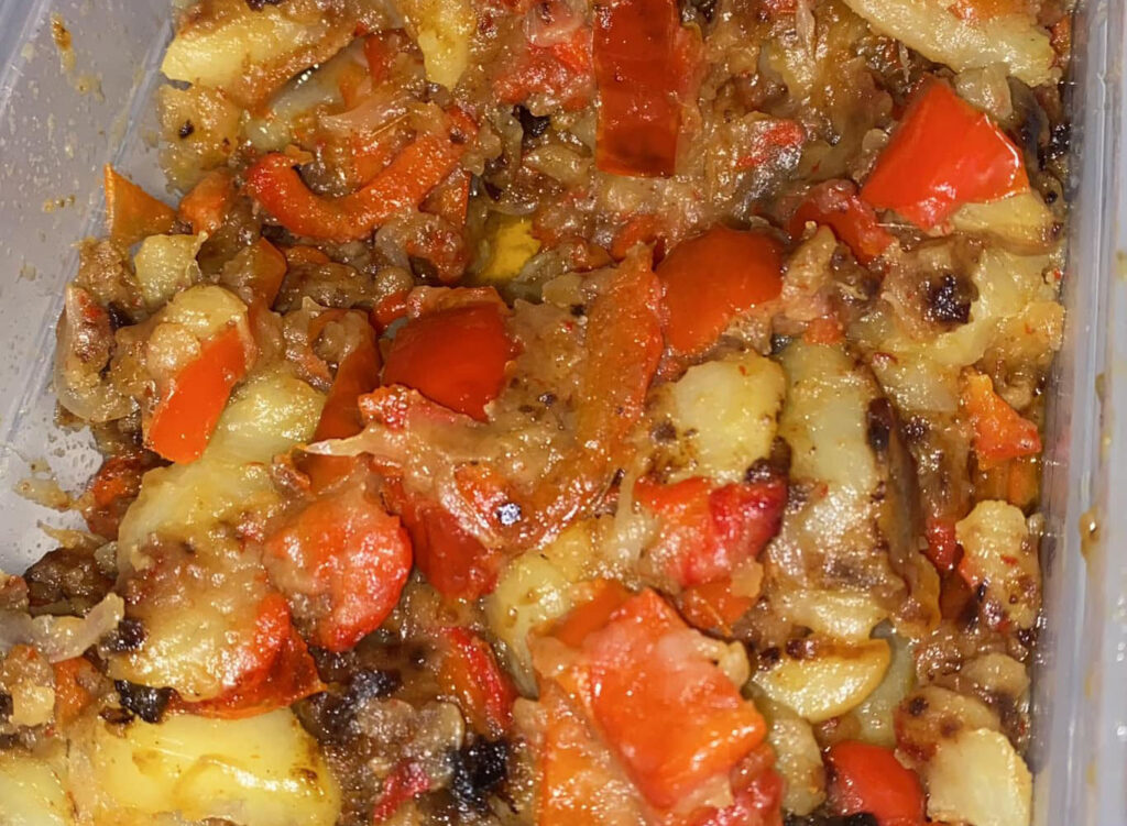 patate e peperoni in padella arruscatielli