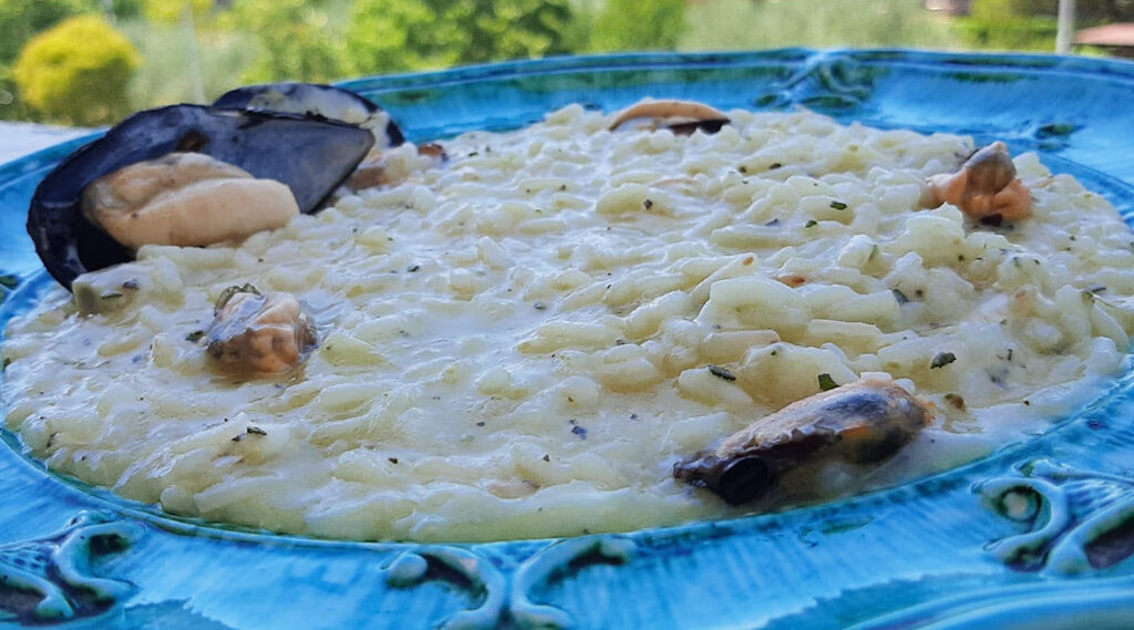 risotto cozze e provolone