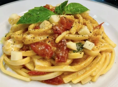 spaghetti chic con pomodorini confit