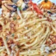 spaghetti cozze taralli e pomodorini