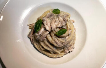spaghetti limone alici e pecorino