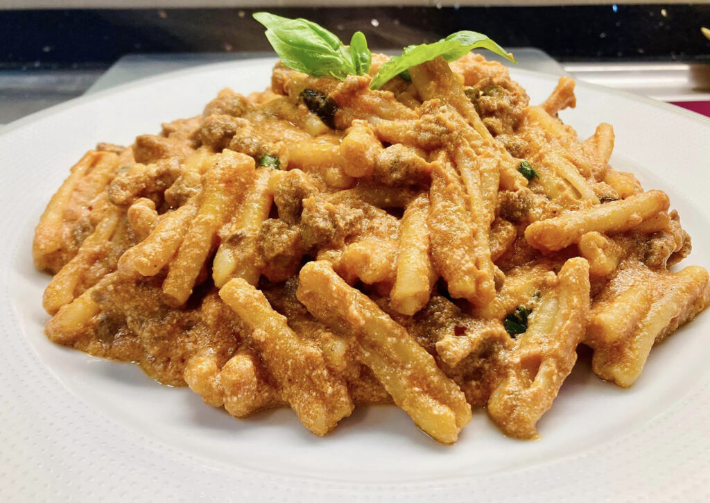 pasta del Barone ricotta e salsiccia
