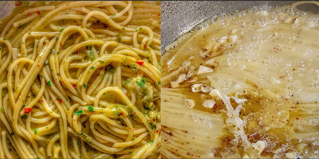 aglio e olio risottati