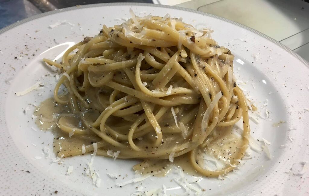 cacio e pepe sbagliata