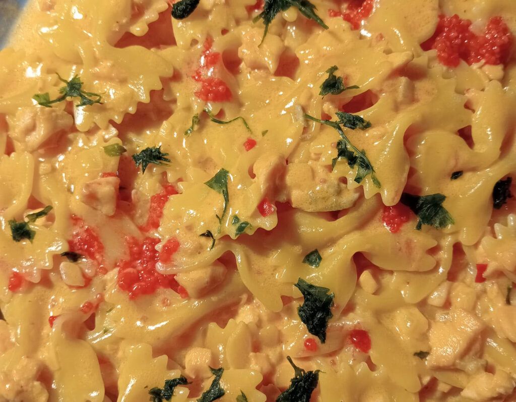 farfalle salmone e vodka anni 80 della memoria