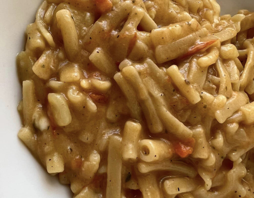 pasta patate con provola