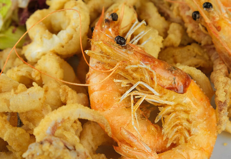 Frittura di gamberi e calamari