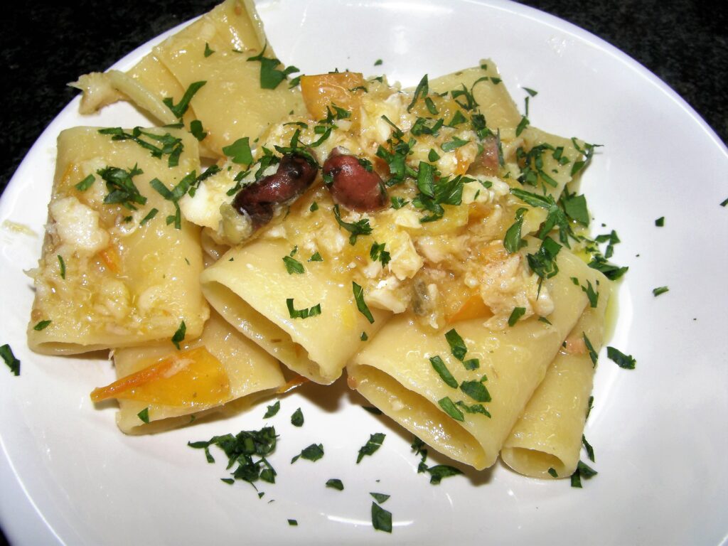 Paccheri alla sanfrason