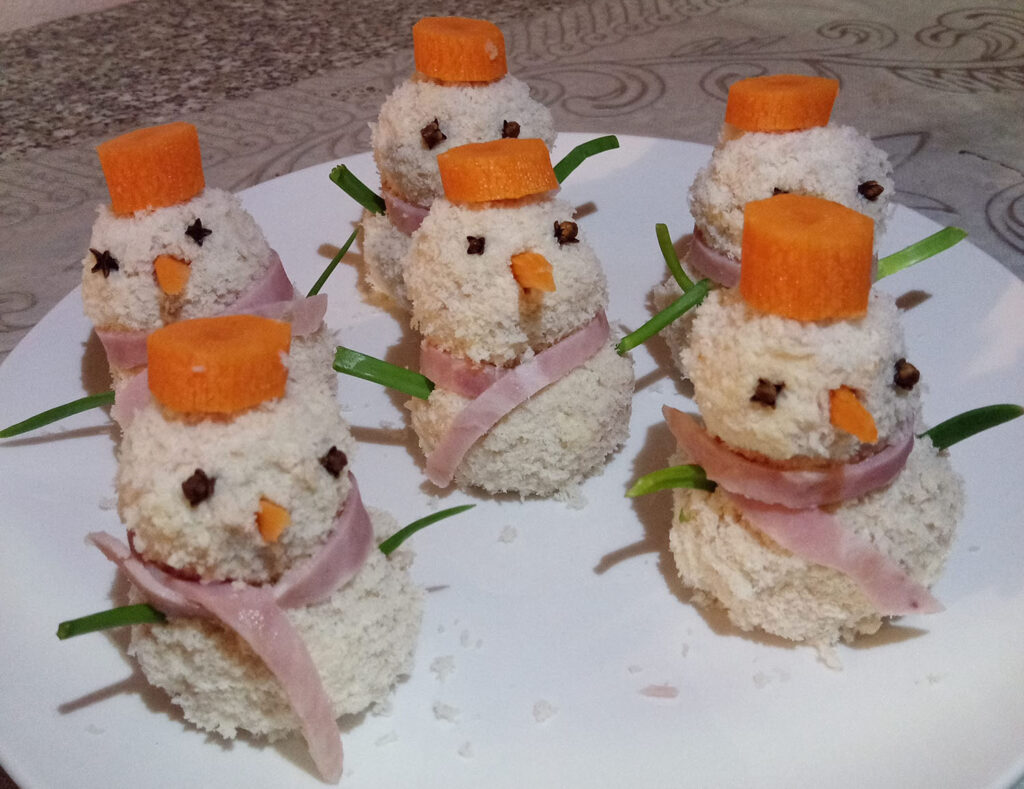 Pupazzi di neve salati