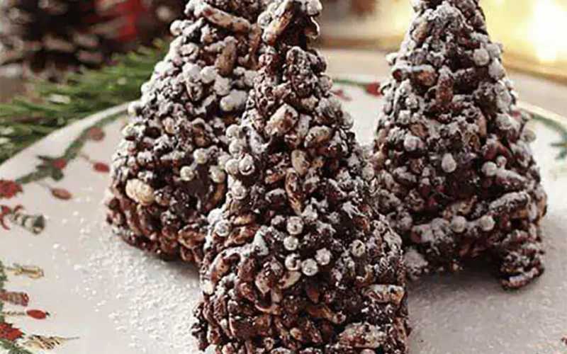 alberelli di riso soffiato di natale