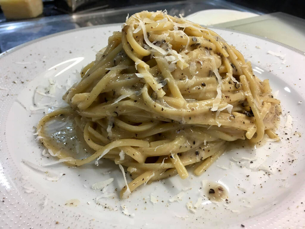 cacio e pepe sbagliata