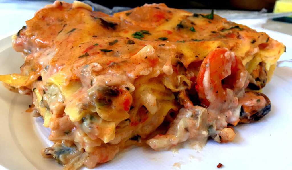 lasagna ai frutti di mare