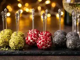 palline caprino antipasti del veglione