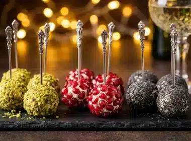 palline caprino antipasti del veglione