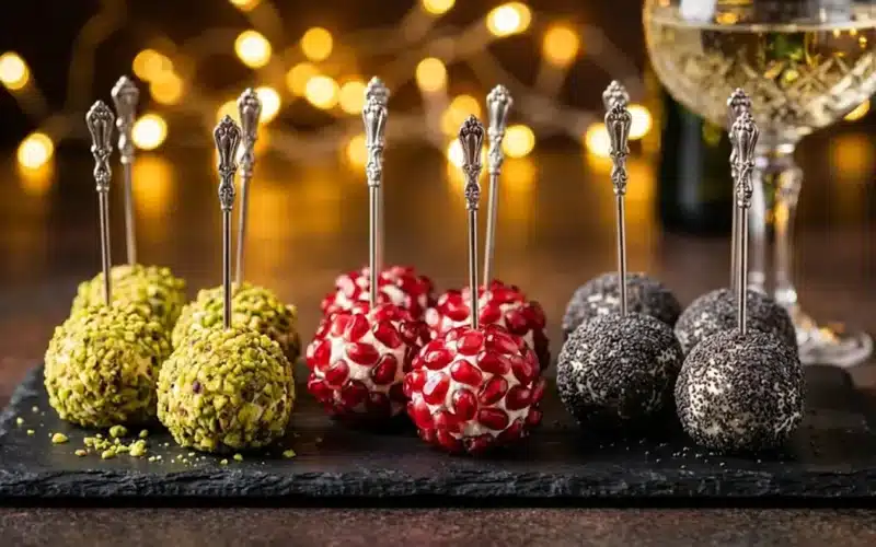 palline caprino antipasti del veglione