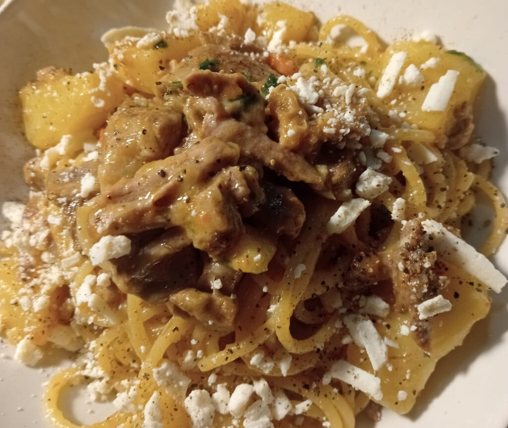 spaghetti spezzatino alla siciliana di santo stefano