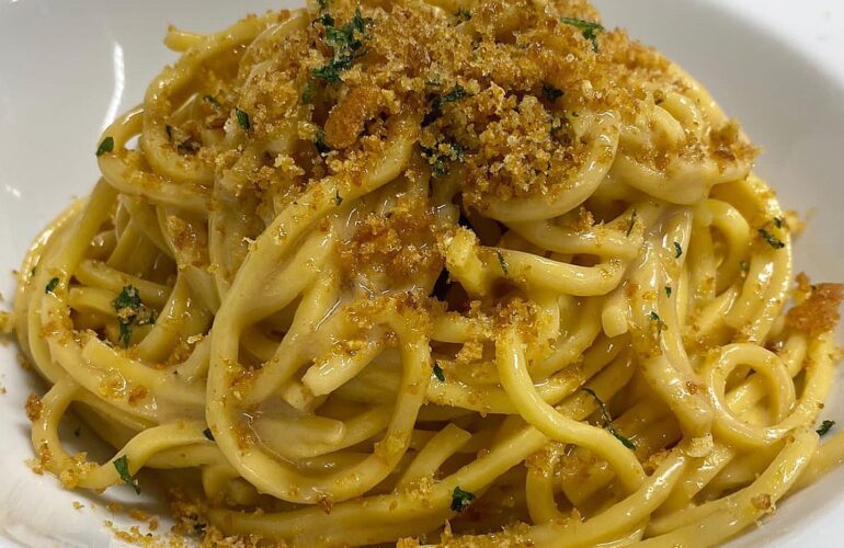 tagliolini burro e acciughe