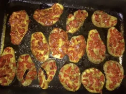 melanzane con pomodorini al forno