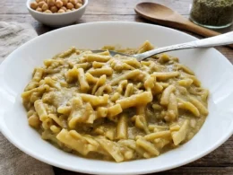 pasta e ceci cremosa