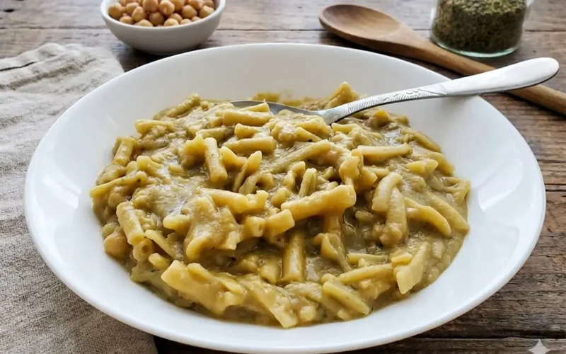pasta e ceci cremosa