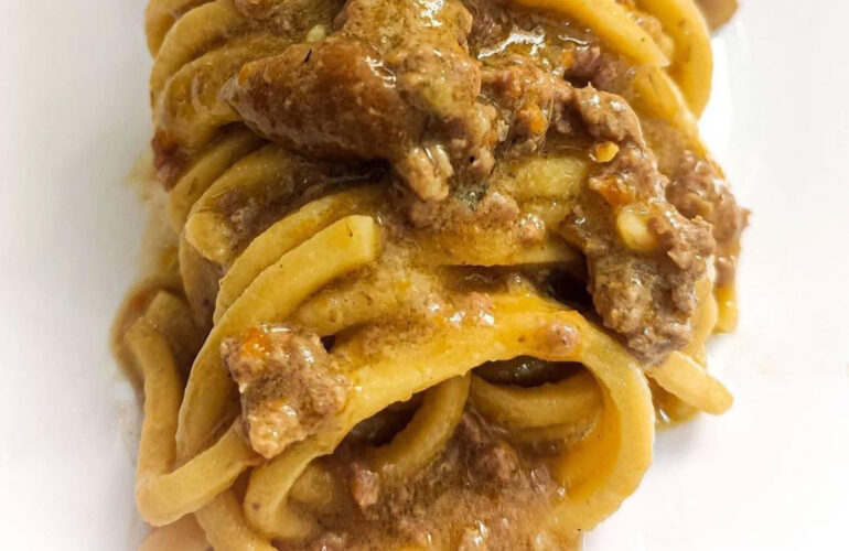 spaghetti alla roccaraso funghi e tartufo
