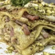 lasagna pistacchio e mortadella