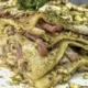 lasagna pistacchio e mortadella