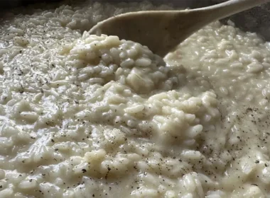risotto cacio e 7 pepi
