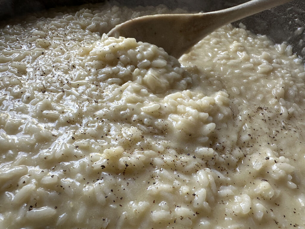 risotto cacio e pepe