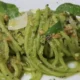 spaghetti con il pesto di rucola