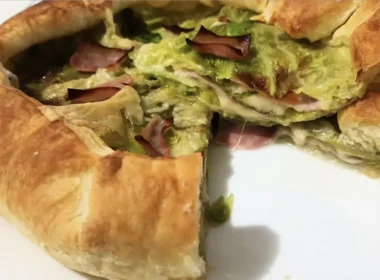 torta rustica con la verza