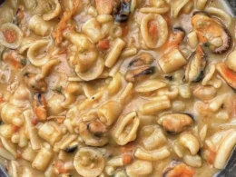 pasta e patate con cozze