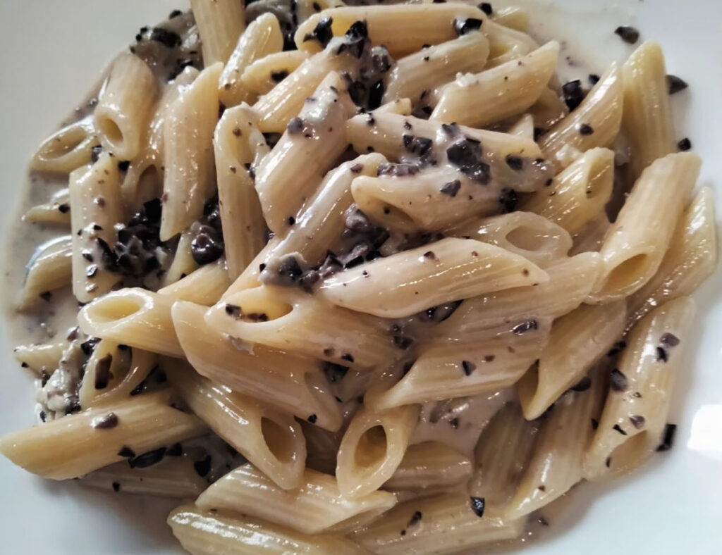 pasta con la cenere