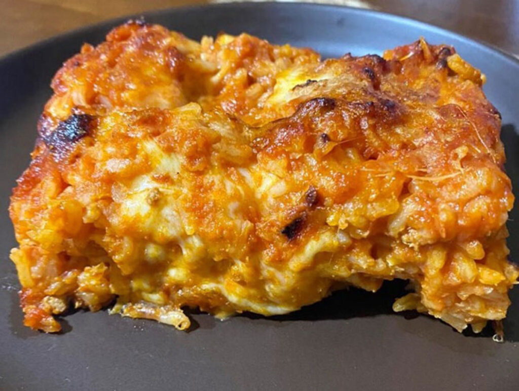pizza di riso al forno