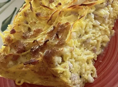 la pizza di tagliolini di pasqua