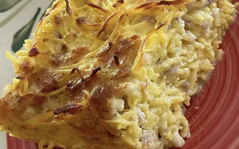 la pizza di tagliolini di pasqua
