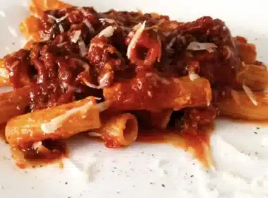 rigatoni al ragù di agnello