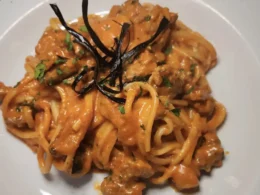 pasta con melanzane e 'nduja