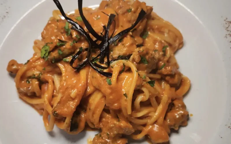 pasta con melanzane e 'nduja